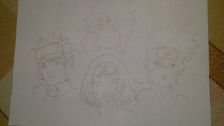 Obito Rin Kakashi Minato 